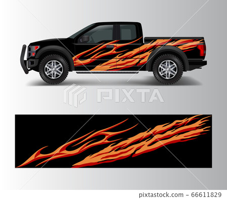 Racing graphic background vector for Truck, Pickup Racing graphic background vector for Truck, Pickup 66611829