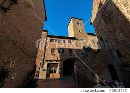 Ancient houses in Medieval Town of Certaldo - Tuscany Italy Ancient houses in Medieval Town of Certaldo - Tuscany Italy 66612315