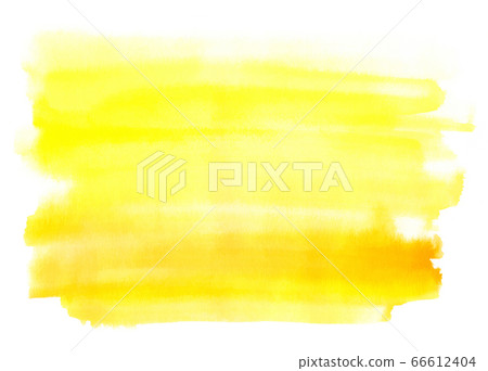 Bright yellow abstract watercolor background 66612404
