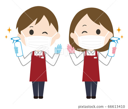 Men and women apron mask sterilization 66613410