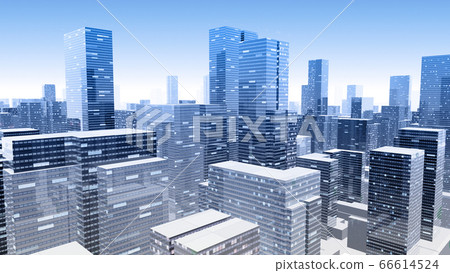 城市街道建築大樓市政廳大樓商務區辦公區3d圖背景回 66614524