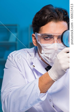 Chemistry assistant working in the chemical lab Chemistry assistant working in the chemical lab 66615413