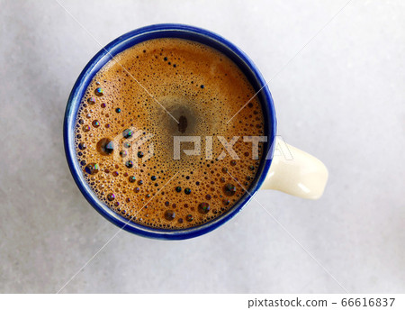 Turkish coffee on a marble table with copy space. Turkish coffee on a marble table with copy space. 66616837