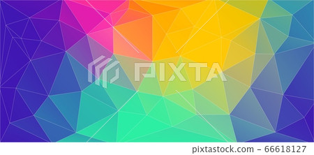 Flat vibrant color triangle geometric wallpaper for your design Flat vibrant color triangle geometric wallpaper for your design 66618127