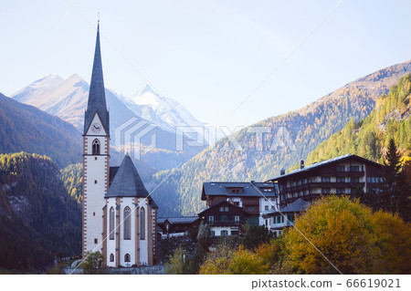 famous church at the Heiligenblut town 66619021