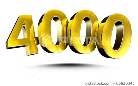 Numbers 4000 3d. - Stock Illustration [66620345] - PIXTA