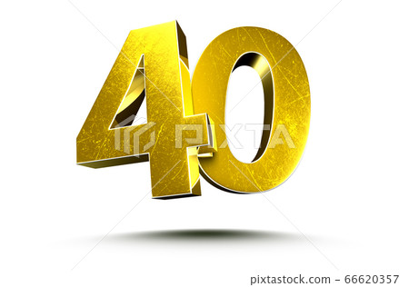 Numbers 40 3d. 66620357