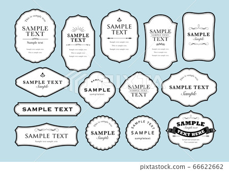 各種形狀的優雅框架模板集 66622662