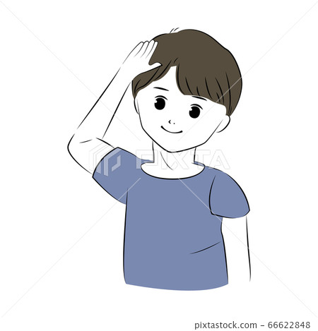 查尋（上半身）一個年輕人的例證 66622848