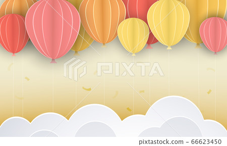 Vector illustration with colourful balloons, Vector illustration with colourful balloons, 66623450