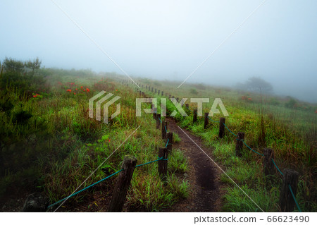 Hazy morning plateau 66623490