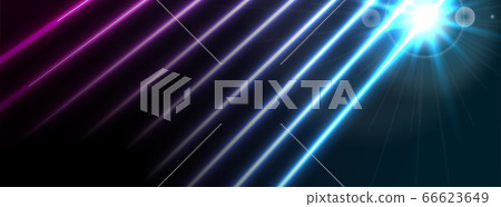 Blue purple neon laser lines technology modern - Stock Illustration ...