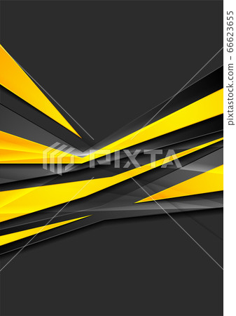 Black and orange glossy corporate abstract - Stock Illustration ...