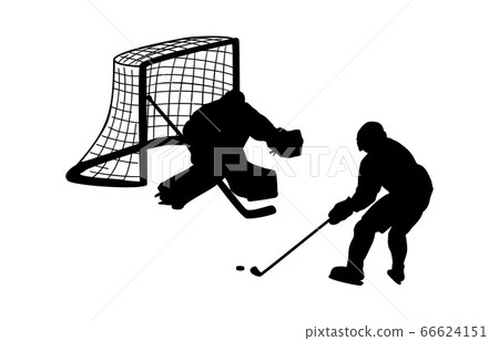 冬季運動剪影冰球7 66624151