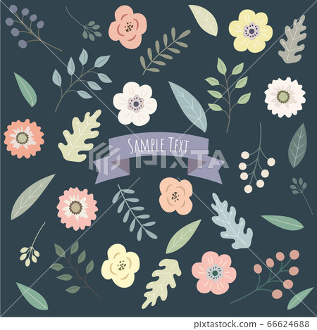 粉彩花卉零件01 66624688