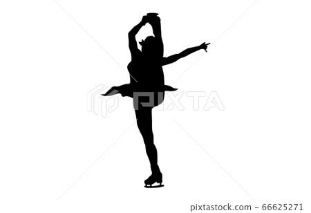 Winter sports silhouette figure skating 5 Winter sports silhouette figure skating 5 66625271