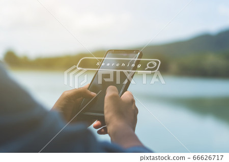 People hand using mobile phone or smartphone People hand using mobile phone or smartphone 66626717