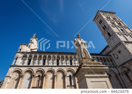 Church of San Michele in Foro in Lucca downtown - Tuscany Italy Church of San Michele in Foro in Lucca downtown - Tuscany Italy 66628876