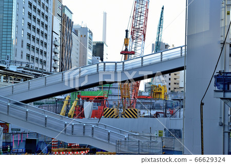 Redevelopment around Shibuya Station Construction site around Shibuya Sakuragaoka area Redevelopment around Shibuya Station Construction site around Shibuya Sakuragaoka area 66629324