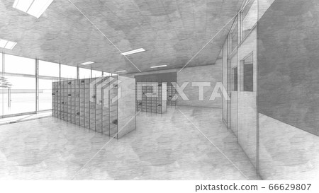 學校教室鞋盒入口鞋插圖92 66629807