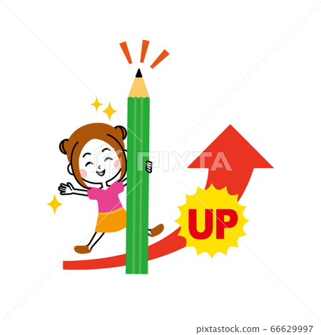 Girl pencil that improves grades Girl pencil that improves grades 66629997