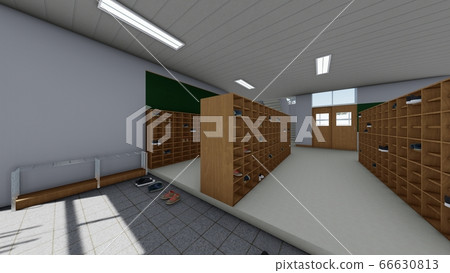 School classroom, shoe box, entrance shoes, illustration 31 School classroom, shoe box, entrance shoes, illustration 31 66630813