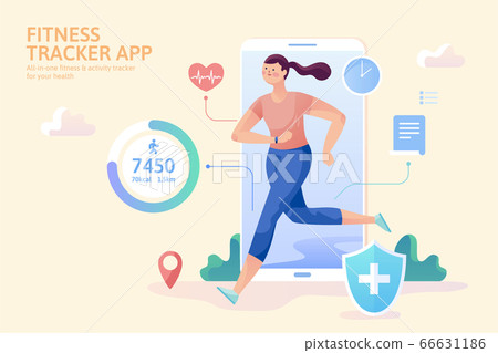Fitness tracking app 66631186