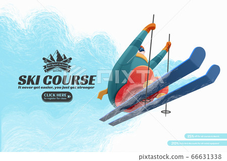 Ski resort course ads Ski resort course ads 66631338