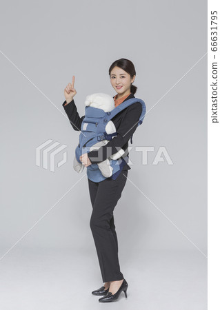 Businesswoman concept, Asian female portrait in a studio 230 66631795