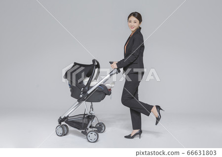 Businesswoman concept, Asian female portrait in a studio 219 66631803