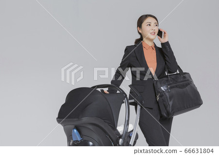 Businesswoman concept, Asian female portrait in a studio 220 66631804