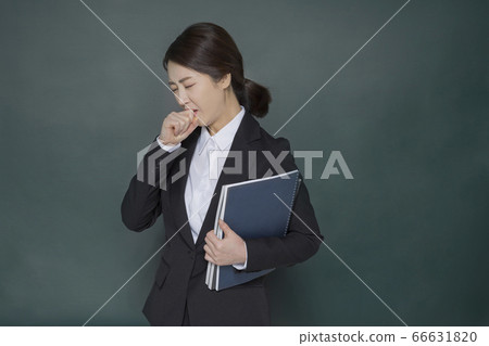 Businesswoman concept, Asian female portrait in a studio 157 66631820