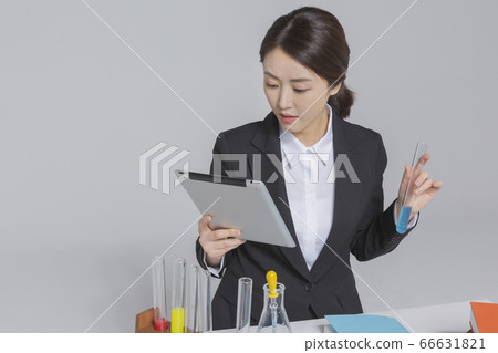 Businesswoman concept, Asian female portrait in a studio 171 66631821