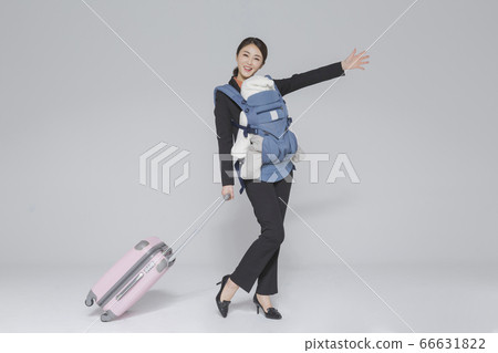 Businesswoman concept, Asian female portrait in a studio 215 66631822