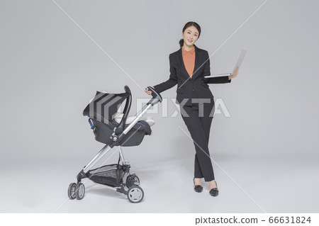 Businesswoman concept, Asian female portrait in a studio 216 66631824