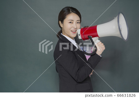 Businesswoman concept, Asian female portrait in a studio 147 66631826