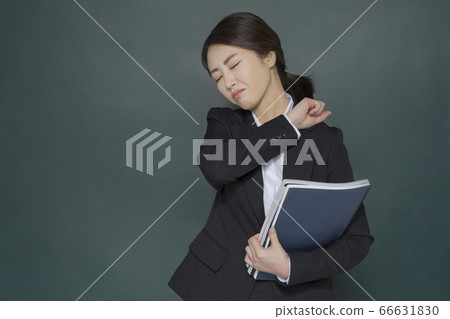 Businesswoman concept, Asian female portrait in a studio 127 66631830