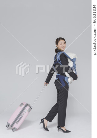 Businesswoman concept, Asian female portrait in a studio 210 66631834