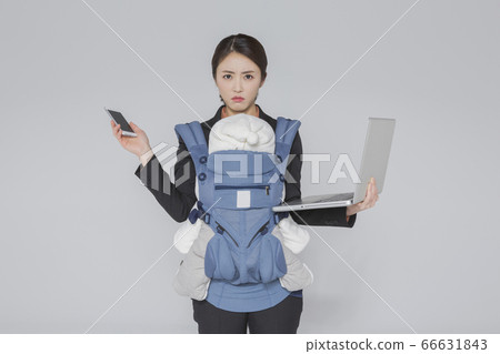 Businesswoman concept, Asian female portrait in a studio 200 66631843