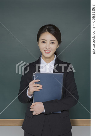 Businesswoman concept, Asian female portrait in a studio 150 66631868
