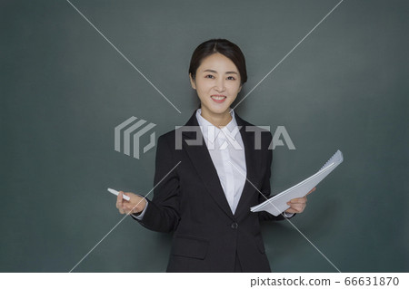 Businesswoman concept, Asian female portrait in a studio 148 66631870
