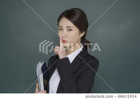 Businesswoman concept, Asian female portrait in a studio 141 66631914