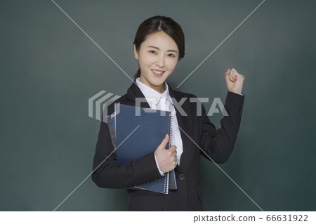 Businesswoman concept, Asian female portrait in a studio 122 66631922