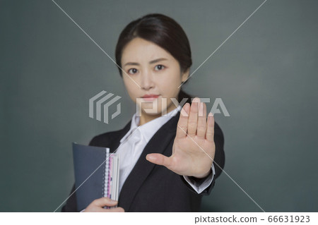 Businesswoman concept, Asian female portrait in a studio 121 66631923