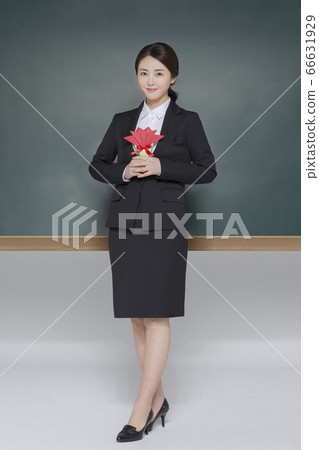 Businesswoman concept, Asian female portrait in a studio 120 66631929