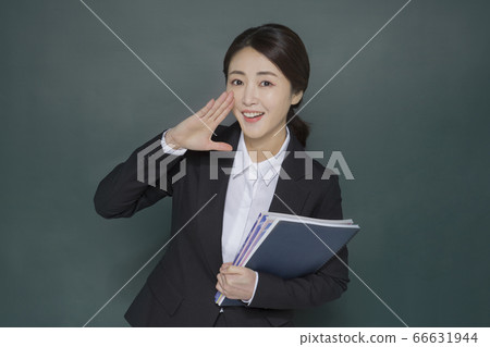 Businesswoman concept, Asian female portrait in a studio 108 66631944