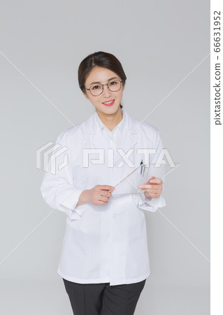 Businesswoman concept, Asian female portrait in a studio 064 66631952
