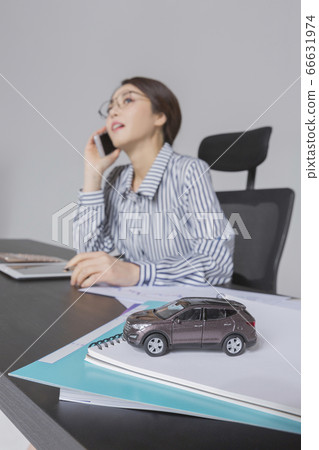 Businesswoman concept, Asian female portrait in a studio 104 66631974