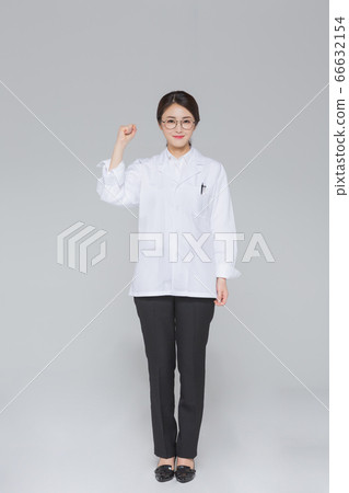 Businesswoman concept, Asian female portrait in a studio 008 66632154