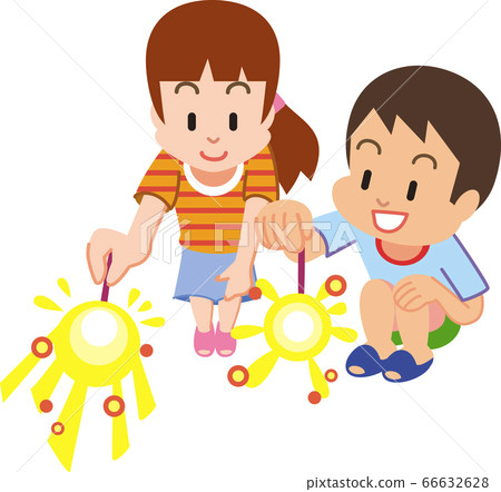 Fireworking kids 66632628